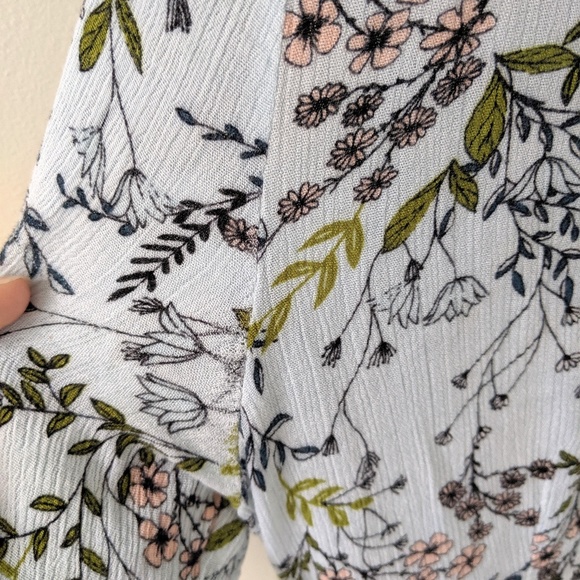 Some Days Lovin' Blue Floral Mini Button Dress - Picture 8 of 8